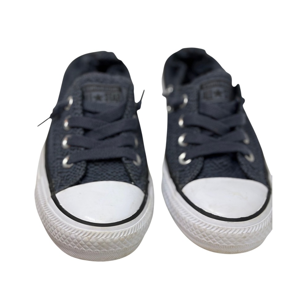 Converse Shoreline Sneakers Womens 6 Grey Excellent Knit Slip On Low Top